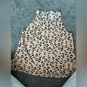 Women Cheetah print blouse size Medium